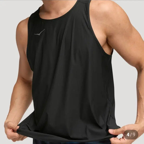 [BUNJANG] Hoka Aerolite Tank 2.0 Black L / 호카 에어로라이트 탱크 2.0 블랙 L