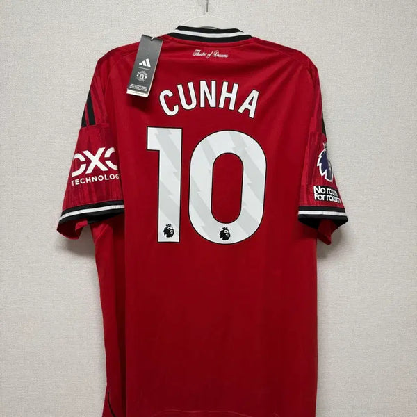 [BUNJANG] Manchester United 25-26 Home #10 Cunha Authentic Jersey / (새상품) 25-26 맨유 홈 No.10 쿠냐 정품 유니폼