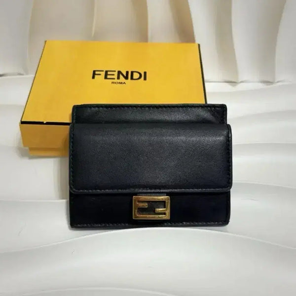 [BUNJANG] Fendi Baguette Card Holder Black / FENDI 펜디 바게트 카드지갑
