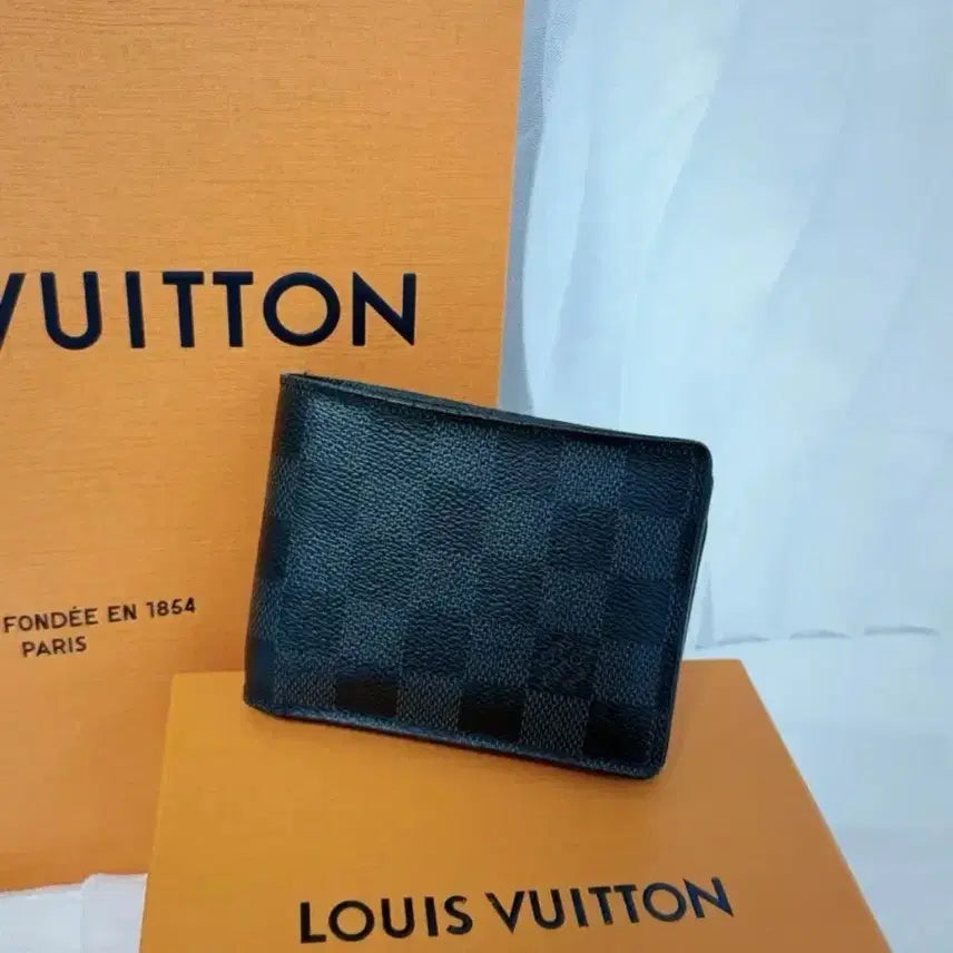 [BUNJANG] Louis Vuitton Multiple Wallet Damier Graphite Bifold Wallet / LOUIS VUITTON 루이비통 멀티플 월렛 다미에 그래파이트 반지갑