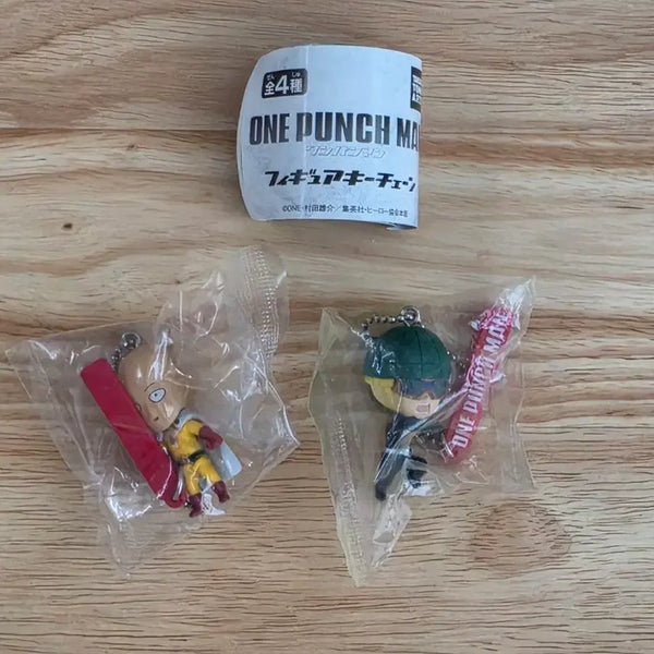 [BUNJANG] One-Punch Man Strap Gacha Set (Saitama & Mumen Rider) - Vintage 2016-2017 / [희귀/고전] 원펀맨 스트랩 가챠 2종 일괄