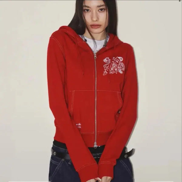 [BUNJANG] NYXUS BURST INTO ROSE HOOD ZIP-UP HOODIE / 엔와이엑스엑스 후드집업 BURST INTO ROSE HOOD