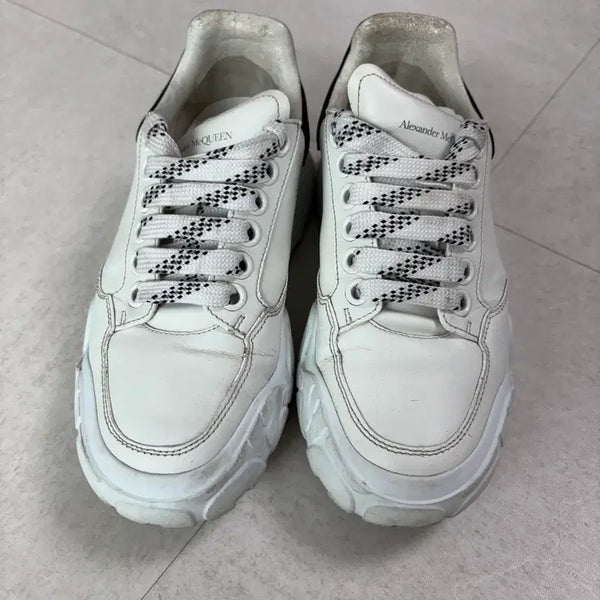 [BUNJANG] Alexander McQueen Coat Trainer White Black Size 36 / 알렉산더맥퀸 코트 트레이너 사이즈36