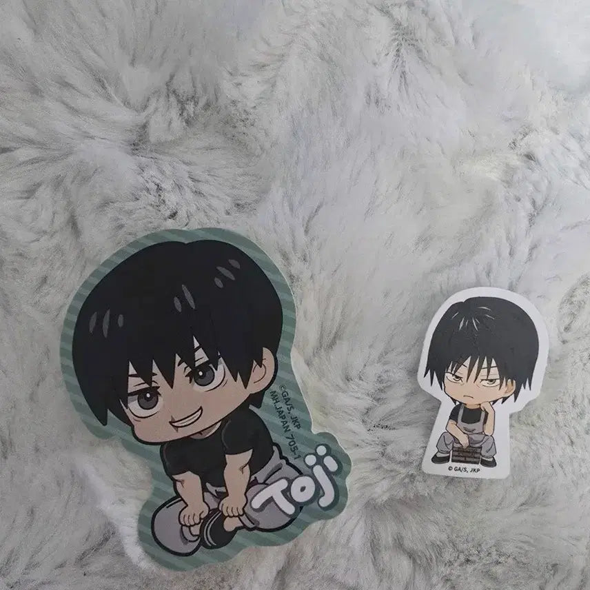 [BUNJANG] Jujutsu Kaisen Toji Fushiguro Look Up Sticker & Deco Pick Bundle Set / 일괄) 주술회전 후시구로 토우지 룩업 스티커 애니메이트 카페 데코픽 굿즈