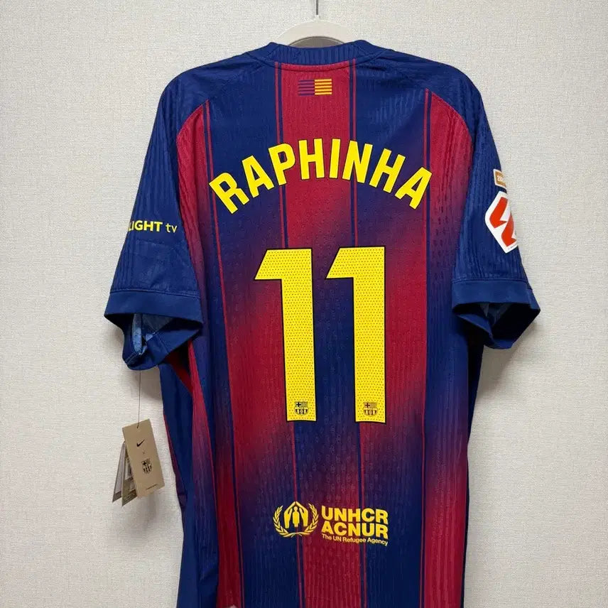 [BUNJANG] FC Barcelona 25-26 Home ADV Raphinha Authentic Jersey / (새상품) 25-26 바르셀로나 홈 ADV 리그 하피냐 정품 유니폼