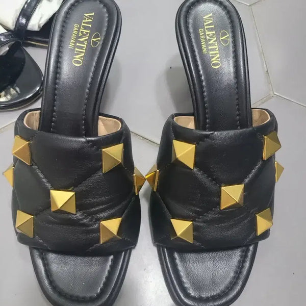 [BUNJANG] Valentino Nappa Leather Mule Heels Size 37 / 발렌티노 뮬 슬리퍼 힐 37사이즈