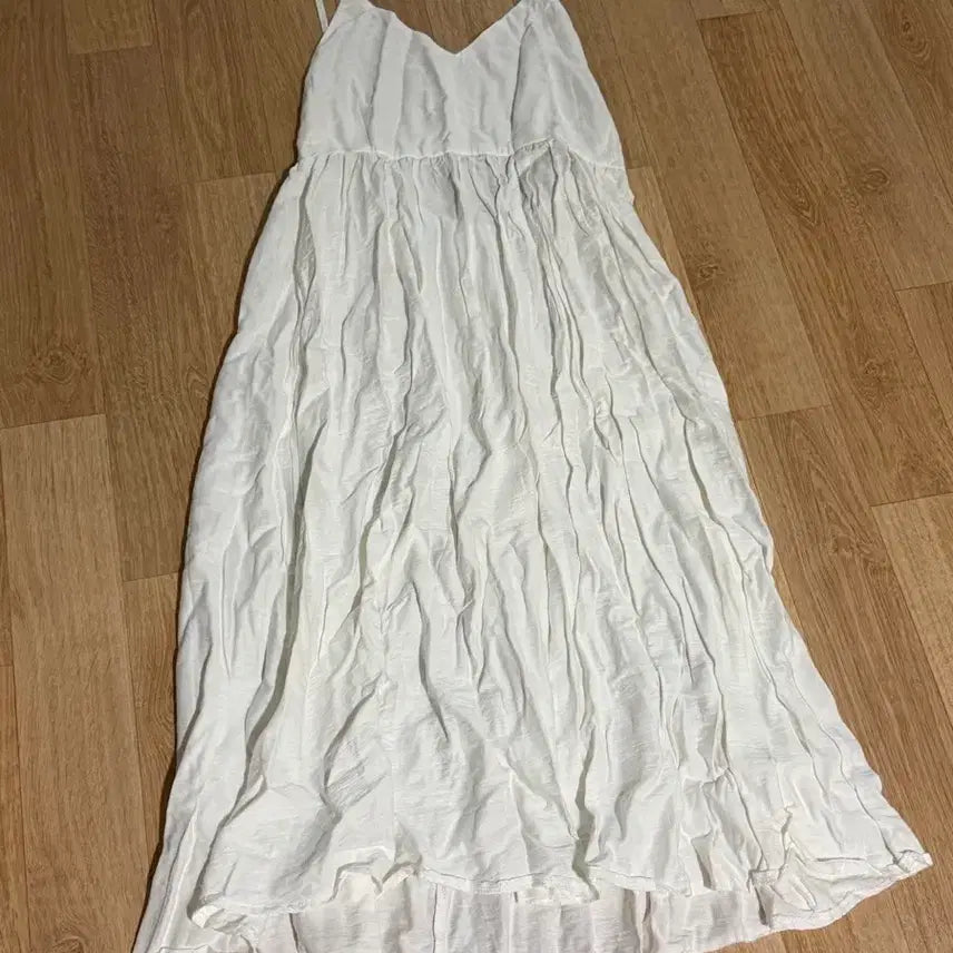[BUNJANG] High Quality Linen Bustier Backless Flare Long Dress / 고퀄리티 린넨 뷔스티에 등파임 백리스 플레어 롱원피스