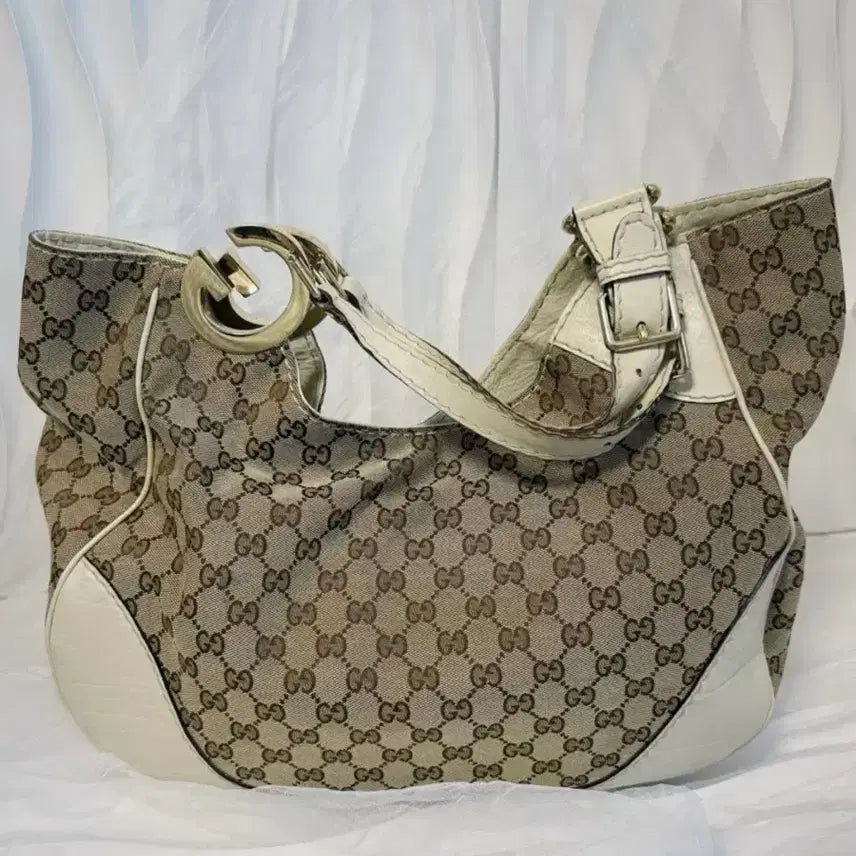[BUNJANG] Gucci GG Jacquard Shoulder Tote Bag / CUCCI 구찌 GG 자가드 숄더백 토트백