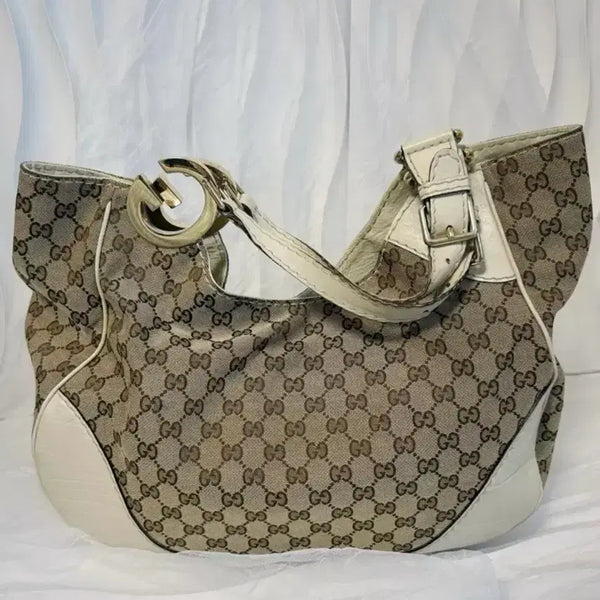 [BUNJANG] Gucci GG Jacquard Shoulder Tote Bag / CUCCI 구찌 GG 자가드 숄더백 토트백