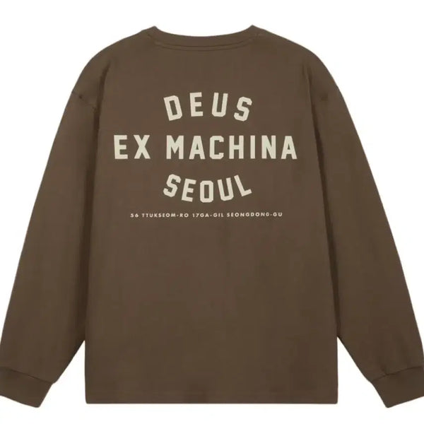 [BUNJANG] Deus Ex Machina Seoul Address Long Sleeve Brown 2XL / [2XL] 데우스 엑스 마키나 서울 어드레스 롱슬리브 브라운 새상품