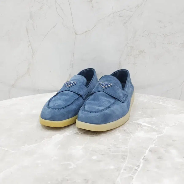 [BUNJANG] Prada Logo Suede Loafers 6.5 (2DG124) / 6.5 / 프라다 삼각로고 스웨이드 로퍼 2DG124