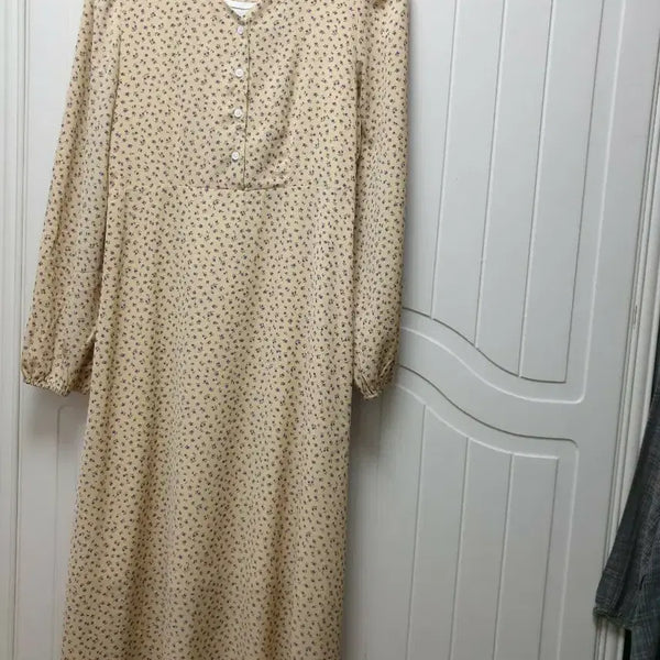 [BUNJANG] OK FINE Flower Long Dress / OK FINE 플라워 롱 원피스