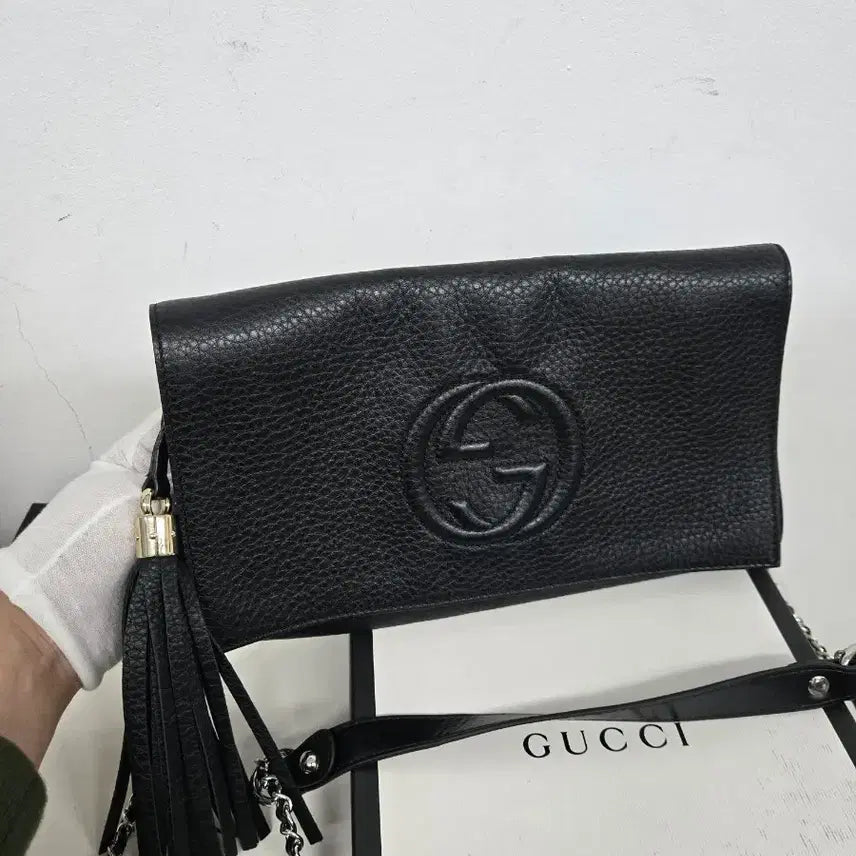 [BUNJANG] Gucci Soho Tassel Clutch Bag / [보증서 정품] 구찌 소호 테슬 클러치백