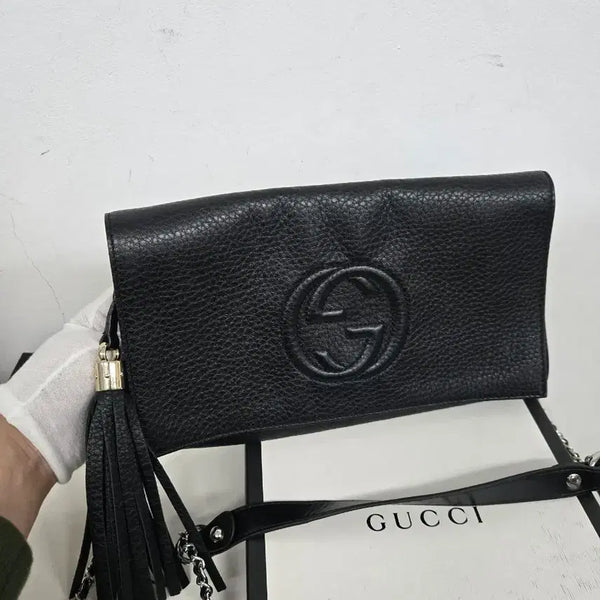 [BUNJANG] Gucci Soho Tassel Clutch Bag / [보증서 정품] 구찌 소호 테슬 클러치백