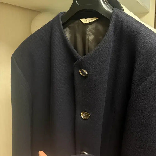 [BUNJANG] T/SEHNE Virgin Wool Collarless Jacket Blazer / 발렌시아가 T/sehne 버진울 카라리스 논카라 자켓 블레이져 새제품