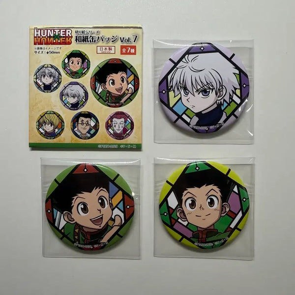 [BUNJANG] Hunter x Hunter Washi Tape Style Can Badge Set - Killua & Gon Bundle / (일괄)헌터헌터 화지풍 캔뱃지 키르아+곤