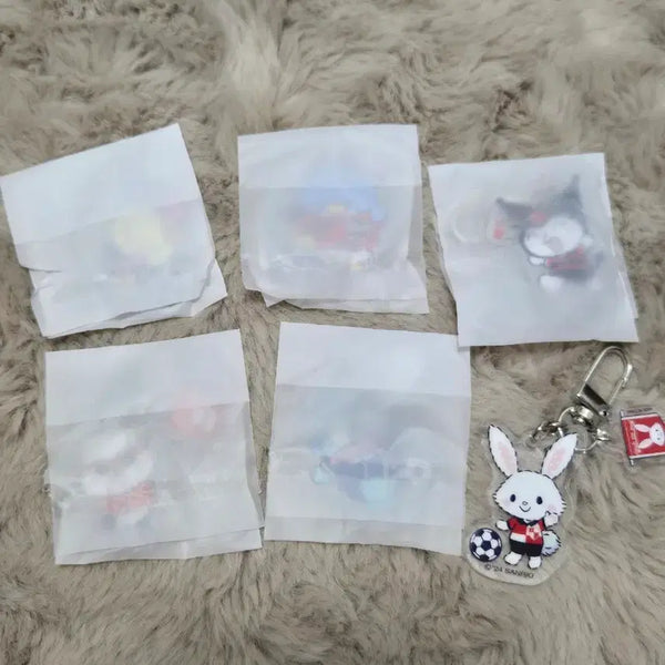 [BUNJANG] K League Sanrio Characters Acrylic Keyring Set (6 Types) / k리그 산리오 캐릭터즈 아크릴 키링 6종