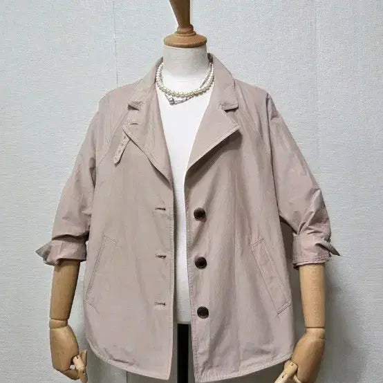 [BUNJANG] Anzyk Short Trench Coat / 안지크 숏 트렌치