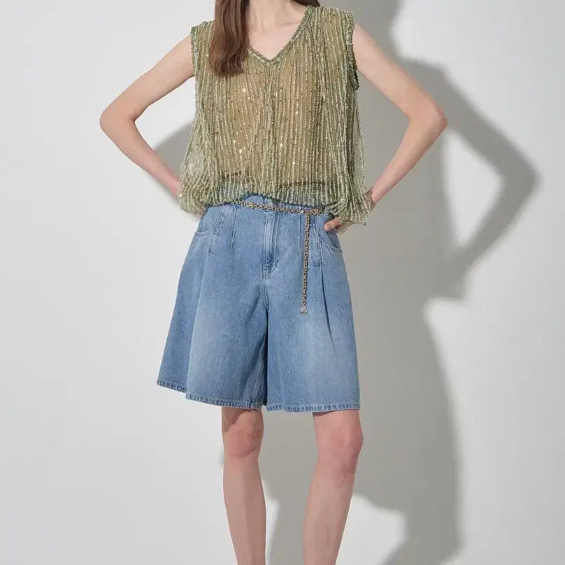 [BUNJANG] Lanvin Flare Denim Shorts / 랑방 플레어 데님 쇼츠 66