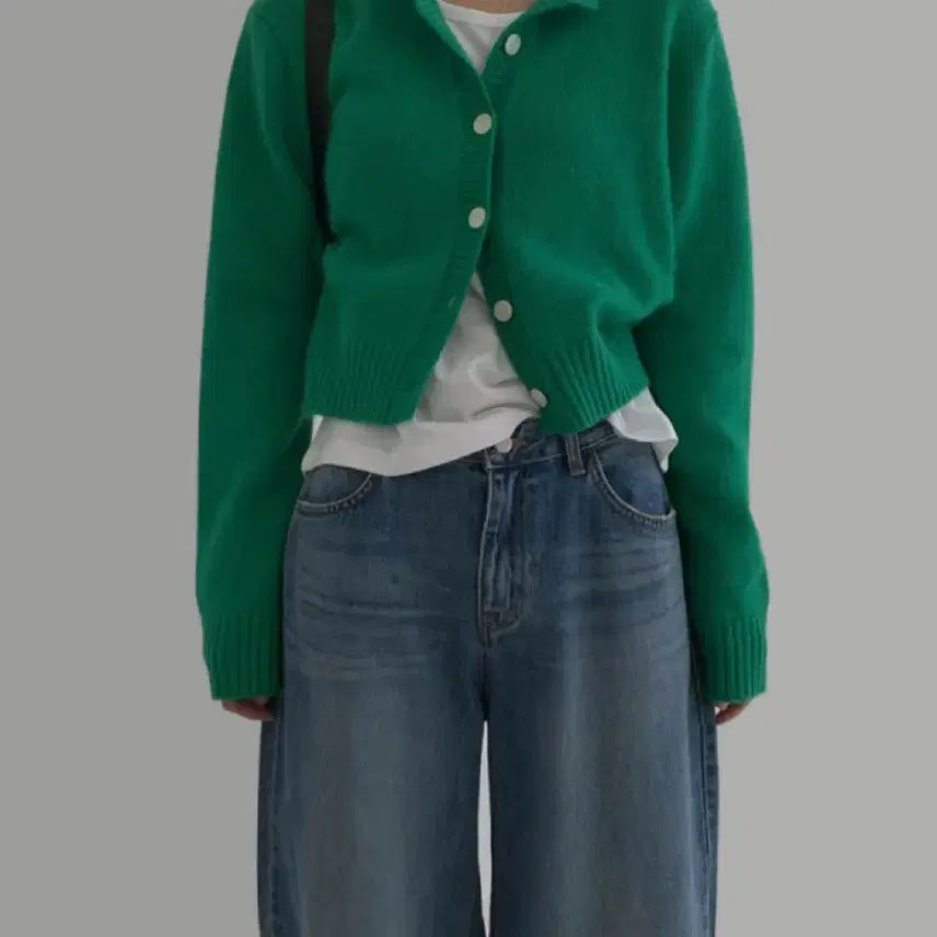 [BUNJANG] LaRoom Apple Cardigan Green / 라룸 애플 가디건 그린