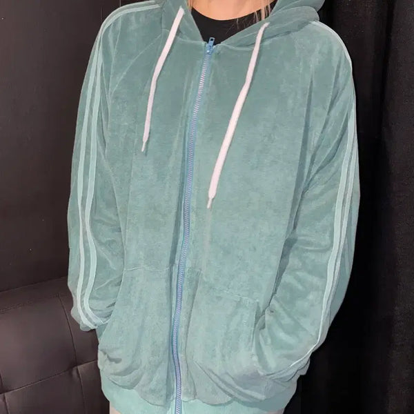 [BUNJANG] Pigment Mint Hood Zip-up / 피그먼트 민트 후드 집업