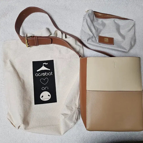 [BUNJANG] Acbat x Ori Mori Bucket Bag Brown / 아크로밧x오리 모리 버킷백 브라운