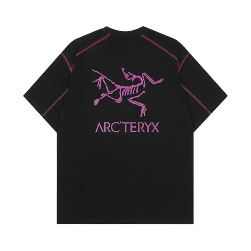[BUNJANG] Arc'teryx System A Copal Bird T-Shirt Black Ultra Violet XL / 아크테릭스 시스템 A 코팔 버드 티셔츠 블랙 울트라 바이올렛 XL