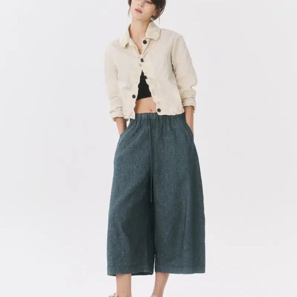 [BUNJANG] LATT 26SS Linen Blend Bending Pants / 한섬 26ss신상 래트 래트바이티 latt 린넨 블렌드 밴딩 팬츠 55