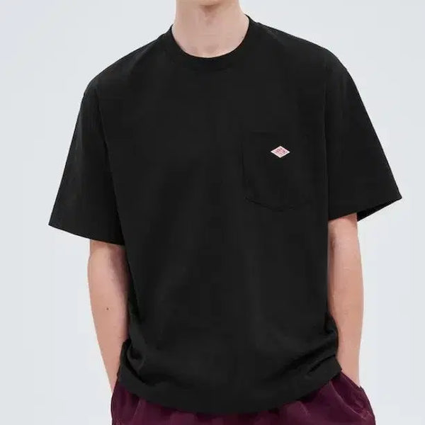 [BUNJANG] DANTON Pocket T-Shirt (White/Gray/Black) / DANTON 단톤 포켓 티셔츠 /블랙만가능