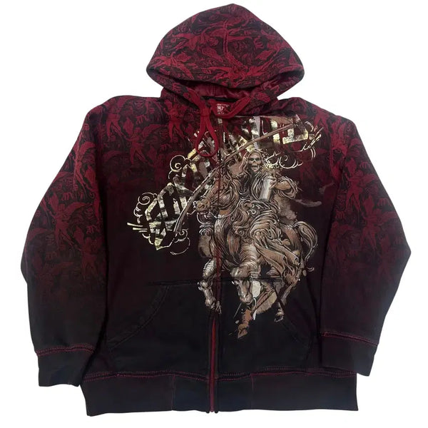 [BUNJANG] Ecko Unltd Skull Logo Hooded Zip-Up Jacket L / Ecko Unltd  스컬로고후드집업 L