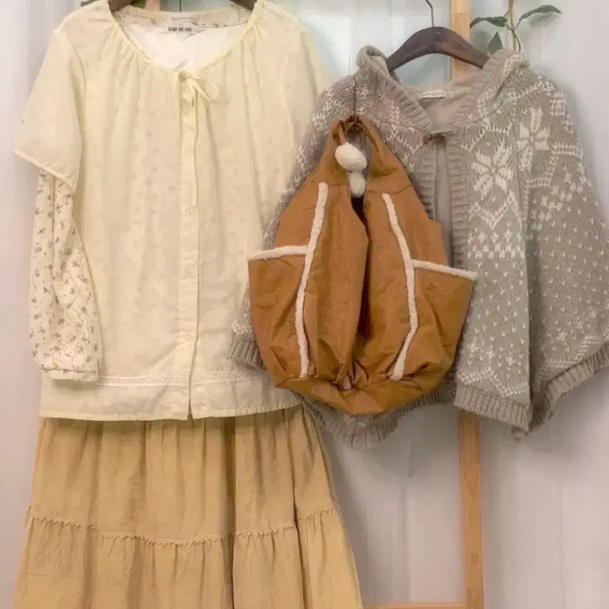 [BUNJANG] Mongle Vintage Mori Code Set / 몽글빈티지 모리코디 하구미