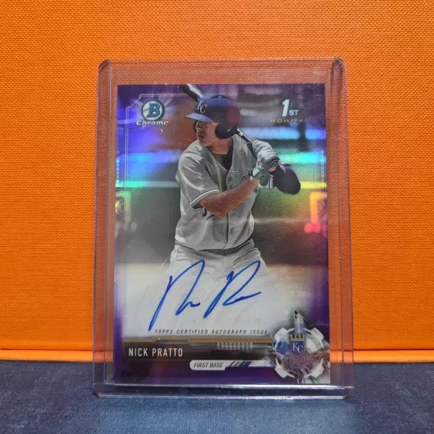 [BUNJANG] Nick Pratto Bowman First Edition Autograph Card Purple /250 / 닉 프라토(Nick pratto) 바우만 퍼스트 한정 오토