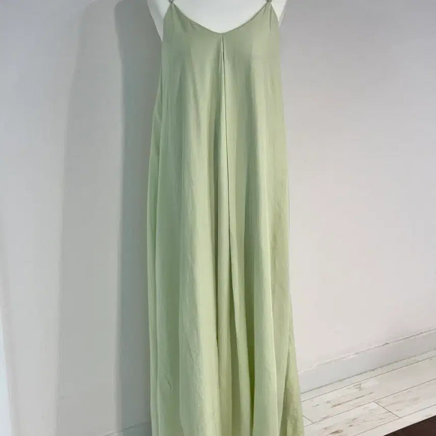 [BUNJANG] Mint Sleeveless Long Flare Dress / 나시 롱 플레어 원피스 (민트)