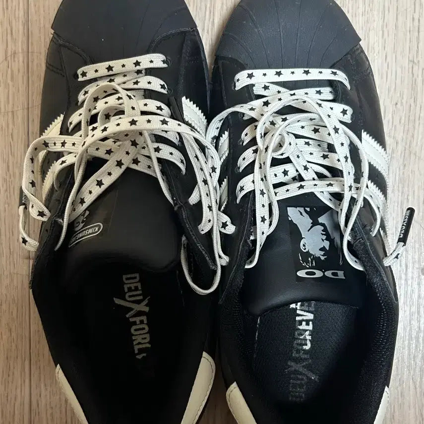 [BUNJANG] Adidas Superstar Duesforewer Collaboration Black Sneakers / 아디다스 슈퍼스타 듀스포레버 블랙 별 운동화