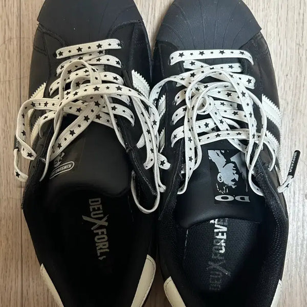 [BUNJANG] Adidas Superstar Duesforewer Collaboration Black Sneakers / 아디다스 슈퍼스타 듀스포레버 블랙 별 운동화