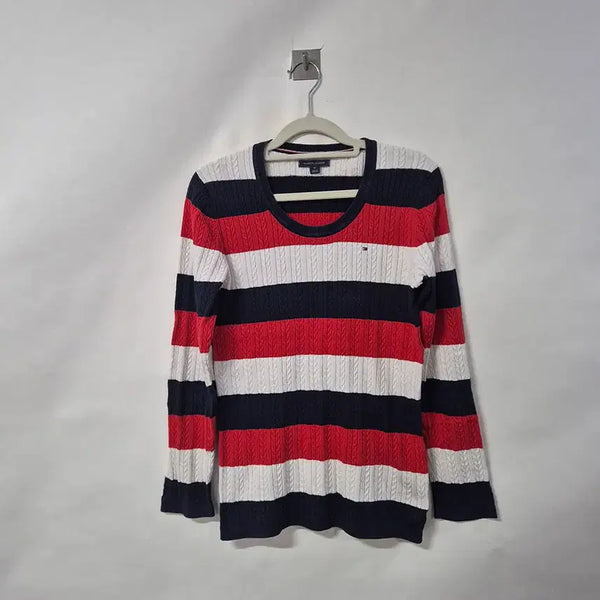 [BUNJANG] Tommy Hilfiger Women's Round Neck Knit M / 타미힐피거 춘추 라운드니트/여성M