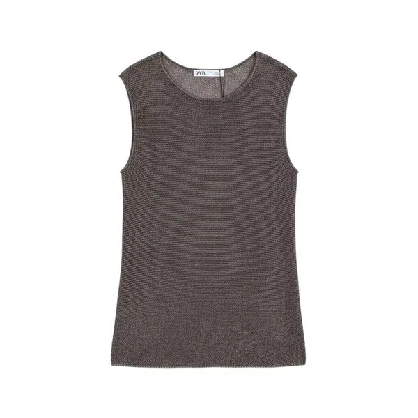 [BUNJANG] Zara Women's Sleeveless Knit Top / 여성M / 자라 새상품 민소매 니트BR 34-17