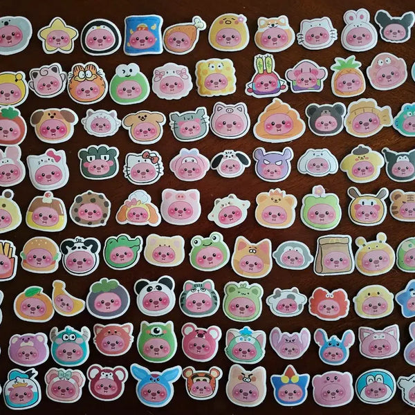 [BUNJANG] Jangmang Luffy Luffy Face Carved Stickers Bundle Set / 잔망루피 루피 얼굴 조각 스티커 일괄 판매합니다.