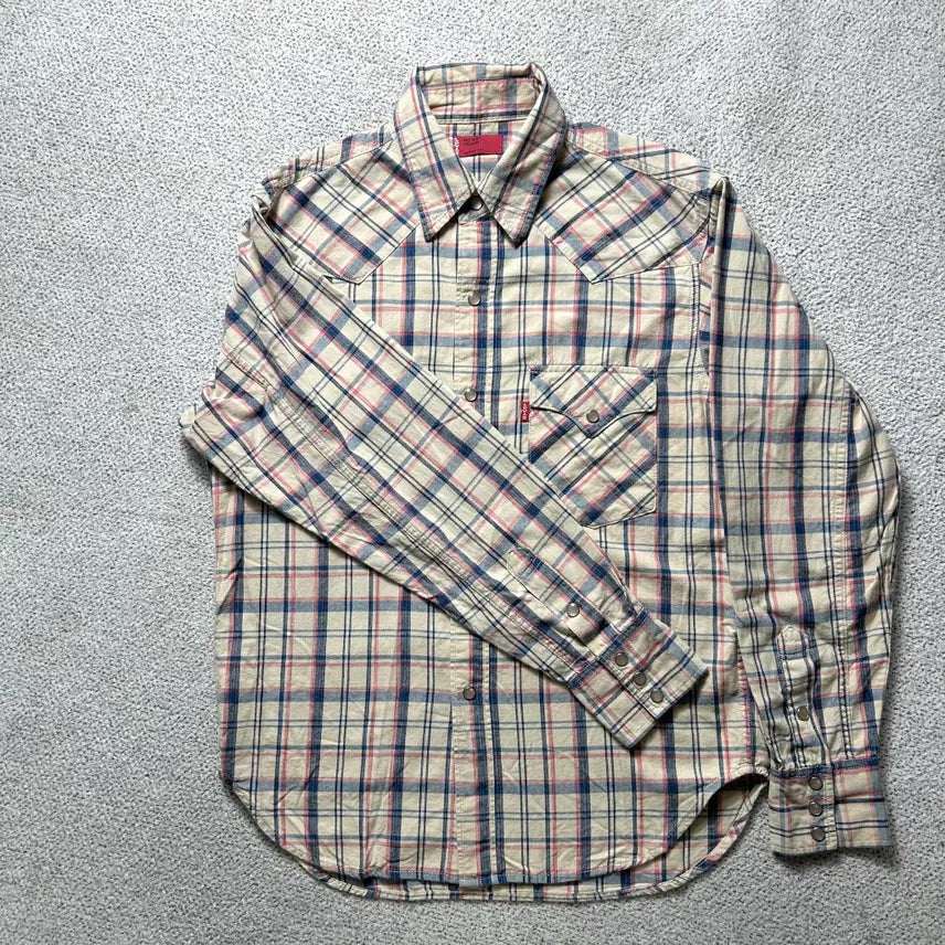 [BUNJANG] Levi's Red Tab 90s Western Check Shirt M / 90s 리바이스 레드탭 웨스턴 체크 셔츠 m