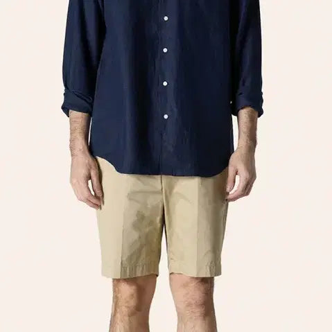 [BUNJANG] Bastong Navy Linen Shirt / S 바스통 네이비 린넨셔츠