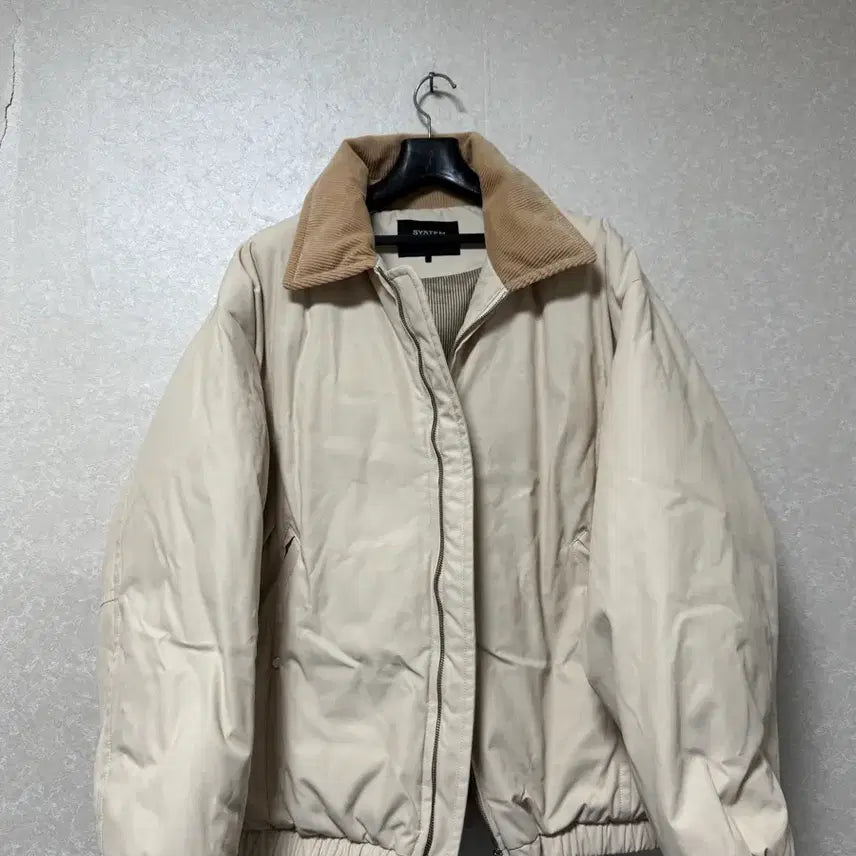 [BUNJANG] System Homme Men's Padded Jacket Ivory Size 45 / 정품)시스템옴므 패딩  (거의새제품)