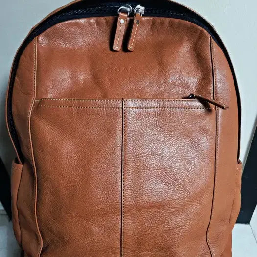 [BUNJANG] Coach Brown Leather Backpack (L Size) / coach 코치 남여공용 브라운가죽 백팩 L사이즈 상태굿
