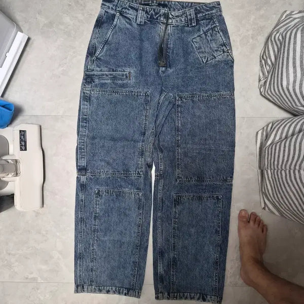 [BUNJANG] Jacquemus Denim Cargo Wide Pants / 자크뮈스 데님 카고 와이드 팬츠