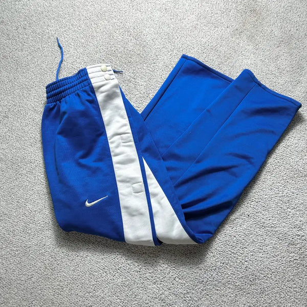 [BUNJANG] Nike Blue Dri-FIT Side Button Training Pants L / 나이키 블루 사이드 버튼 드라이핏 트레이닝 팬츠 L