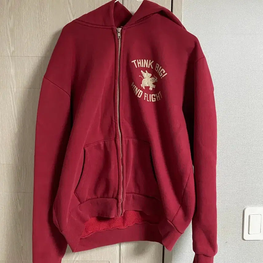 [BUNJANG] Collect Piece x TEP Store Collaboration Hoodie Burgundy M / 컬렉트피시스 테프스토어 협업 후드집업 버건디 m