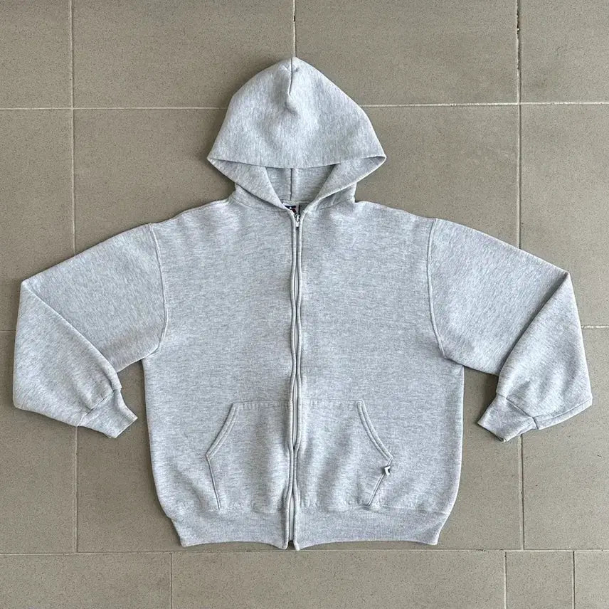 [BUNJANG] 90s Vintage Russell Athletic Hoodie Grey L USA / 90s 빈티지 러셀 후드집업 밝은그레이 L USA