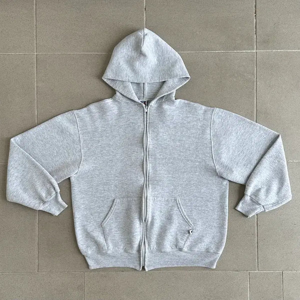 [BUNJANG] 90s Vintage Russell Athletic Hoodie Grey L USA / 90s 빈티지 러셀 후드집업 밝은그레이 L USA