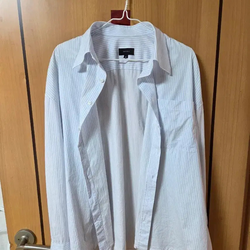[BUNJANG] SuitAble Stripe Crop Shirt / 수트에이블 스트라이프 크롭셔츠