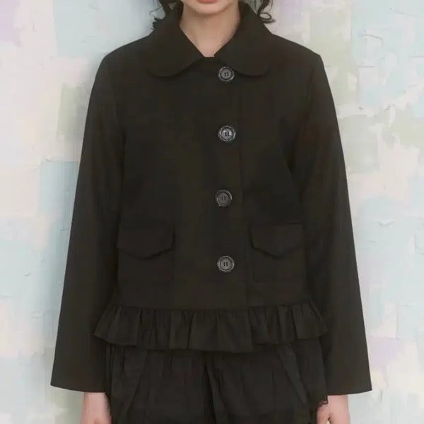 [BUNJANG] Niyen Dot Button Frill Jacket / 나이엔 도트 버튼 프릴 자켓 택 달린 새상품 판매