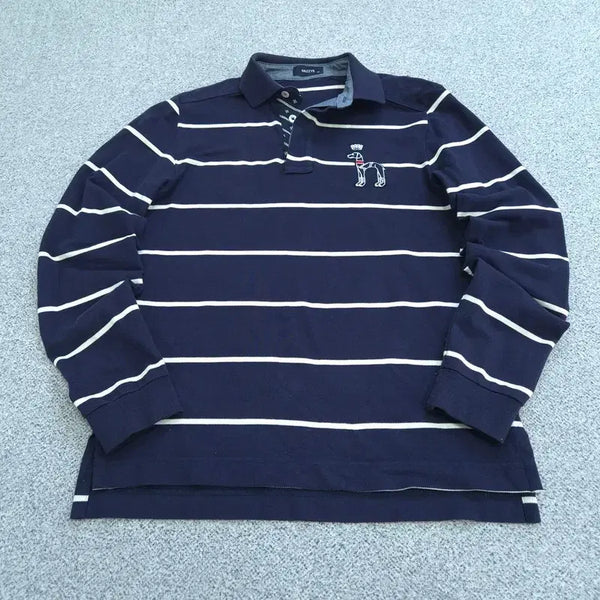 [BUNJANG] Hazzys Long Sleeve Collar T-Shirt Size 95 / 95 헤지스 긴팔 카라티 | 0511C22